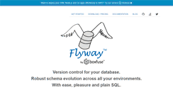 Desktop Screenshot of flywaydb.org