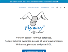 Tablet Screenshot of flywaydb.org